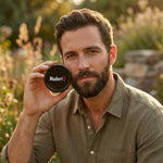 Beard Calm Kit — model shot C-golden-hour