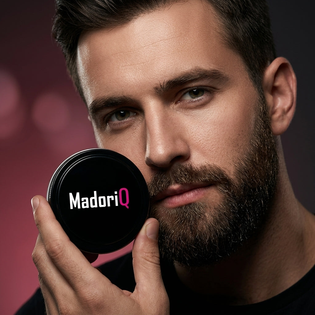 Beard Calm Kit — model shot D-editorial-moody